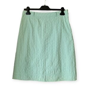 Mossimo Eyelet Lace Midi Skirt in Sea Foam Green size 8 cottagecore